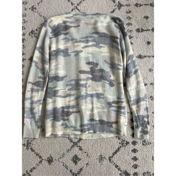 Charter Club Cashmere Sweater Women Large MultiColor Long Sleeve Camouflage - Picture 7 of 7